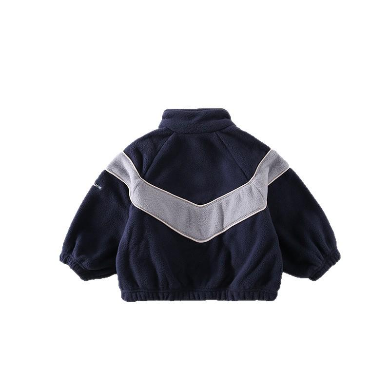 2025 Dziewczęca dwustronna kurtka z polaru bawełnianego w stylu koreańskim - Casualowy płaszcz zimowy