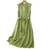 Sleeveless Plus Size Cotton Vintage New In Dresses for Women Casual Loose Long Summer Dress