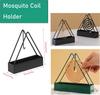 1/2PCS Portable Mosquito Coil Holder Metal Incense Burner With Fireproof Ash Tray Outdoor Camping Patio Balcony Summer