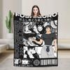 Jujutsu Kaisen Toji Fushiguro Knitted Blanket Fleece Lightweight Throw Blankets for Home Couch Bed Rug
