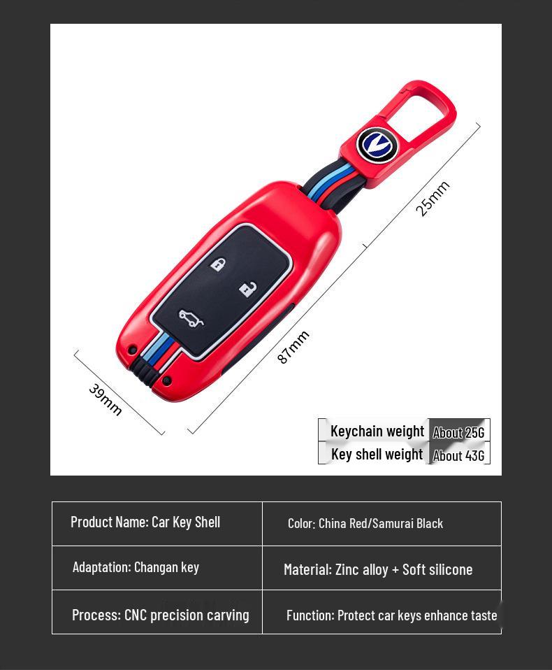 Changan Oshan Cos1° Key Case: Premium Metal Shell for Smart Cosay Mos Car Key