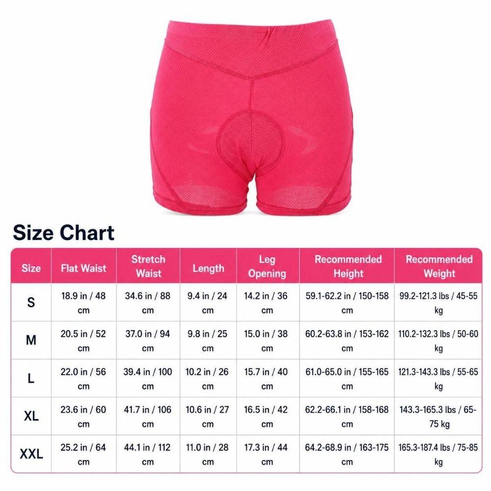 Breathable Women Cycling Underwear Polyester, Silicone Women Bicycle Briefs Indoor Training
