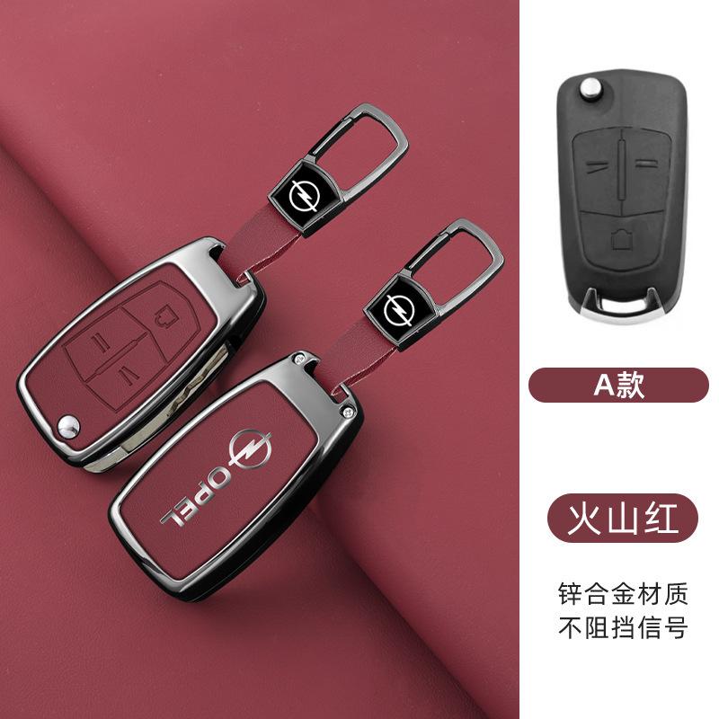 Zinklegierung Leder Auto Schlüsselhülle Abdeckung für Vauxhall Opel Astra H J Corsa D Insignia Vectra Zafira Signum Antigo Omega Zubehör
