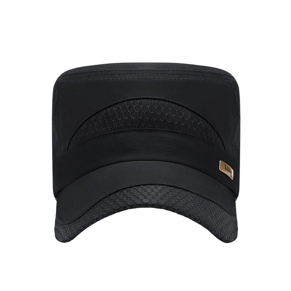 Anti-UV Baseball Cap Quick-drying Peaked cap Fashion Flat Top Hat  Men Women