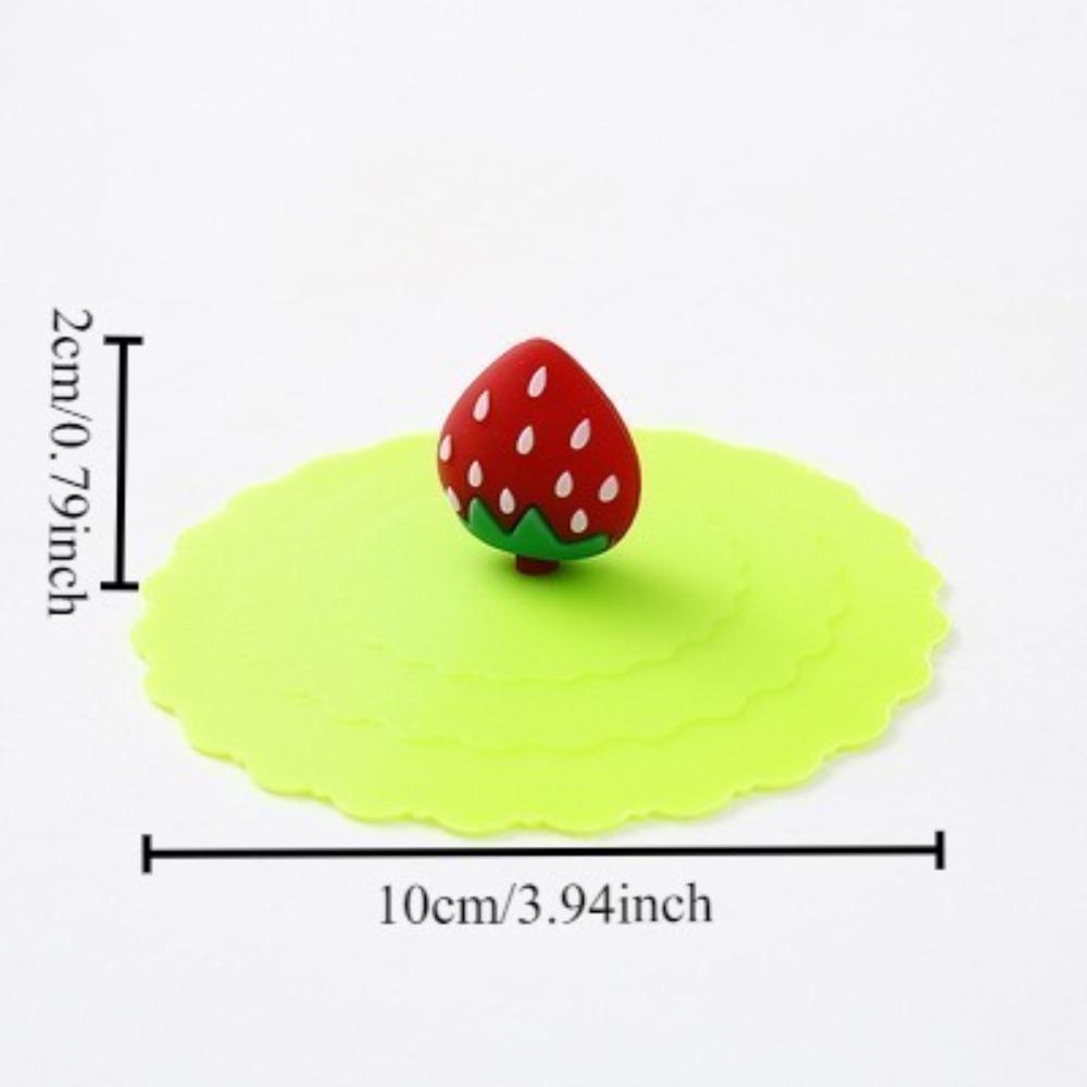 Heat-Resistant Silicone Tea Cup Cover 1Pc Reusable Cartoon Sealed Dustproof Leakproof Lid Tool