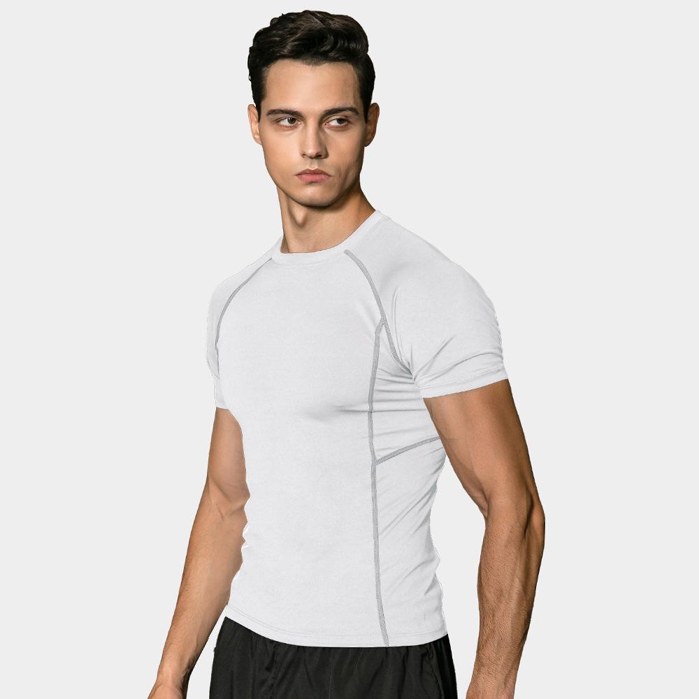 Men's Pro Performance Compression T-Shirt - Elastic, Sweat-Wicking, Quick-Dry, Short Sleeve 1008