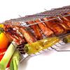 SMVP Square Fish Grilling Rack with Wooden Handle