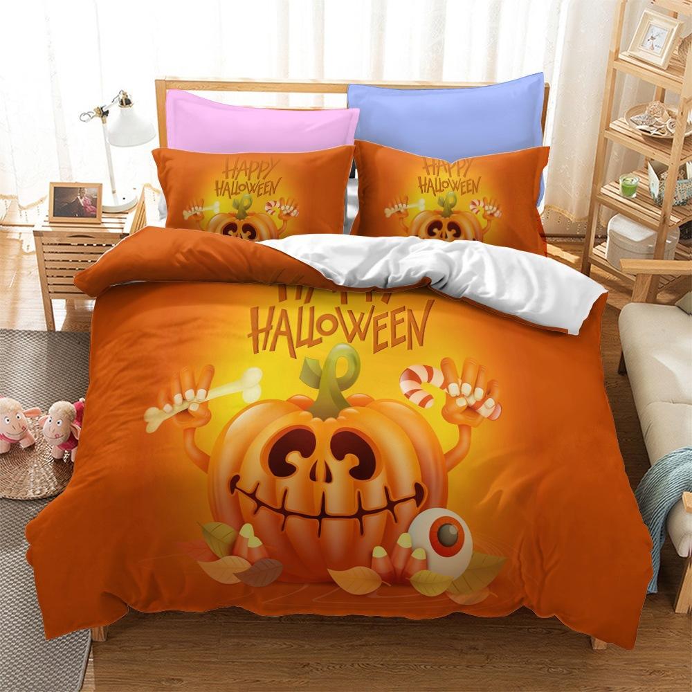 Halloween Series Bedding Three-Piece Home Textile Kit