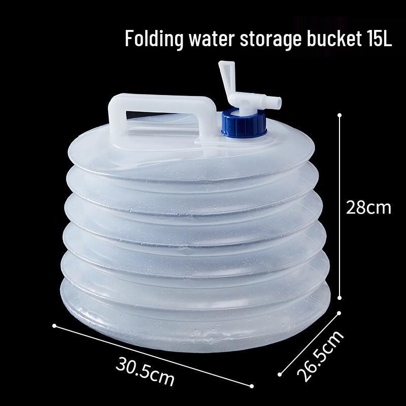 Yiyayun Outdoor Portable Folding Water Bucket with Faucet