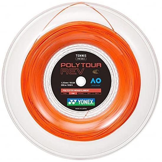 

Yonex POLYTOUR REV 200M Roll Жесткий теннисный полиэстер Gut Ярко-оранжевый PTR120-2/125-2/130-2-160 1.30 мм (ПТР130-2) (160) [Элемент]