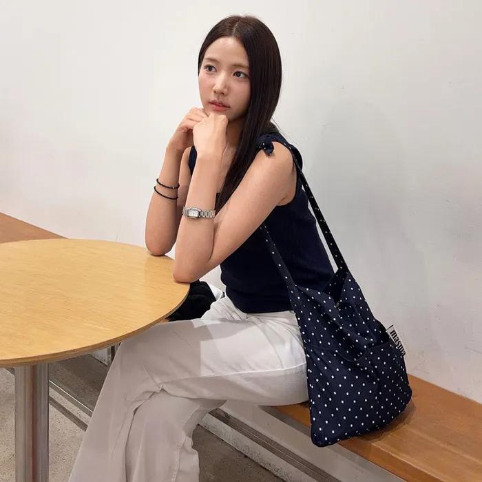 Snack eco crossbag_Dot denim