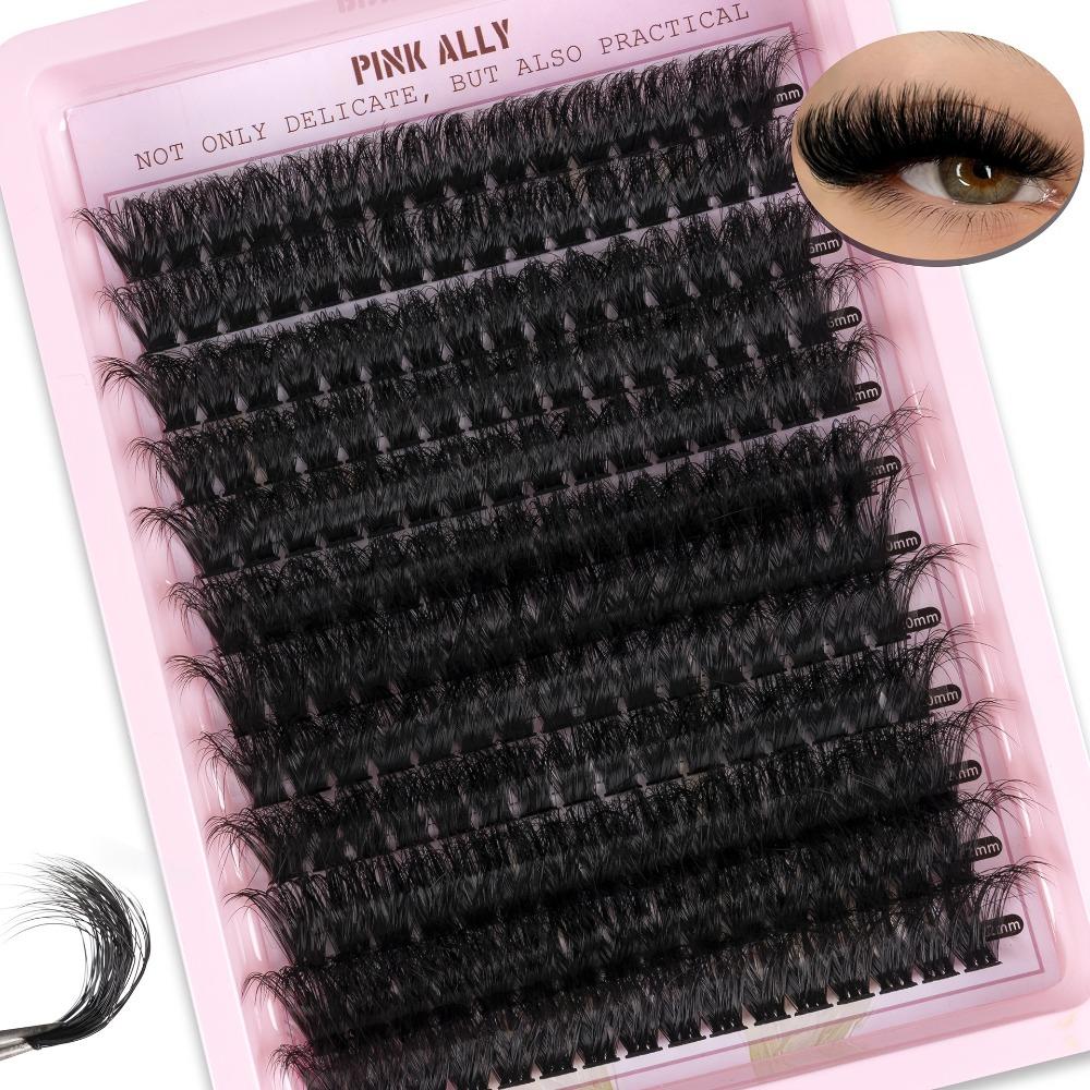 

12 Rows Full Strip False Eyelashes Natural Look DIY Lash Extension Kit Eye Lash Extension Style 1-100D