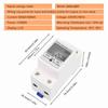 Digital Electric Energy Meter Single Phase DIN Rail Electricity Meter One Phase Two Wire Multifunction Electrical Meter