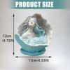 Conch Girl Statues and Sculptures,Resin Conch Girl Statue Ornament,Housewarmings Gift,Home Decors Fish Tanks Supplies