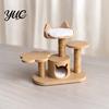 Dollhouse Furniture Accessories 1:12 Miniature Cat Tree Model, DIY Scene Model Ornament with Realistic Cloud Platform Nest Design, Multi-layer