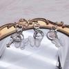 Sweet Butterfly Keychains Party Gifts Stainless Steel Material Cute Keychains Handbag Pendent Keyrings for Women Girls