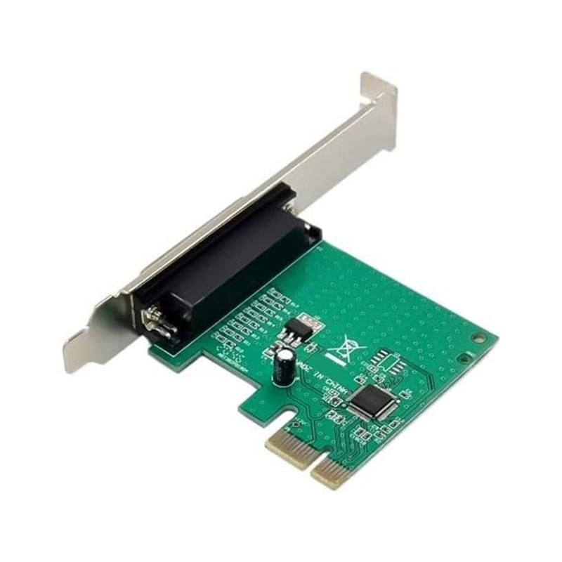 PCIe to Parallel Port Expansion Card PCIE to DB25 Easy Installation Convenient Expansion Card Low Profile Bracket