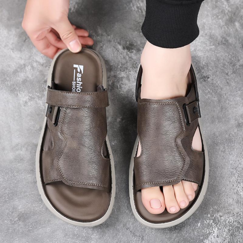 Fashion New models  outdoor men's sandals  Men's beach shoes Summer outdoor men's formal shoes walking Lightweight  and breathable