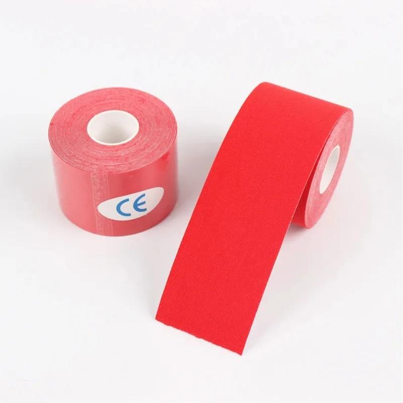 

5-10 cm Sports Kinesio Tape Muscle Kinesiology Elastic Knee Pain Relief Strain Patch Athletic Recovery Stickers Fitness Bandages 2.5CMx5M