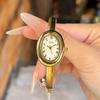 Badewannen-Armband Damen-Uhr Römische Skala Retro Einfache Mittelalterliche Quarz-Uhr Uhr Damen Hochwertig