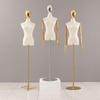 Korean Style Electroplated Female Torso Mannequin for Clothing Display