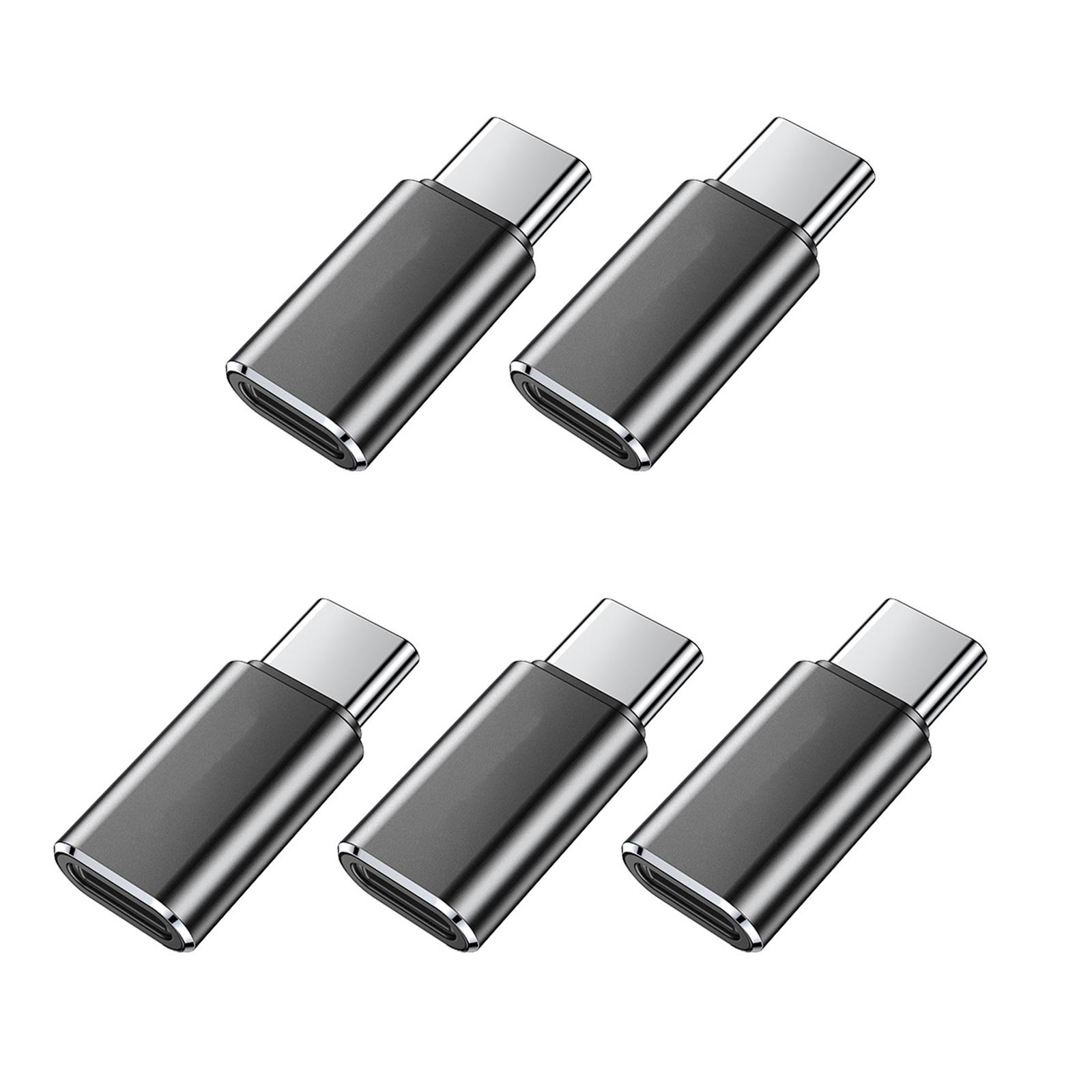 

5Pieces USB C Adapter for Phone 15/16 Tablets Pad Switches Enables Charging and Data Transfer Aluminum 1