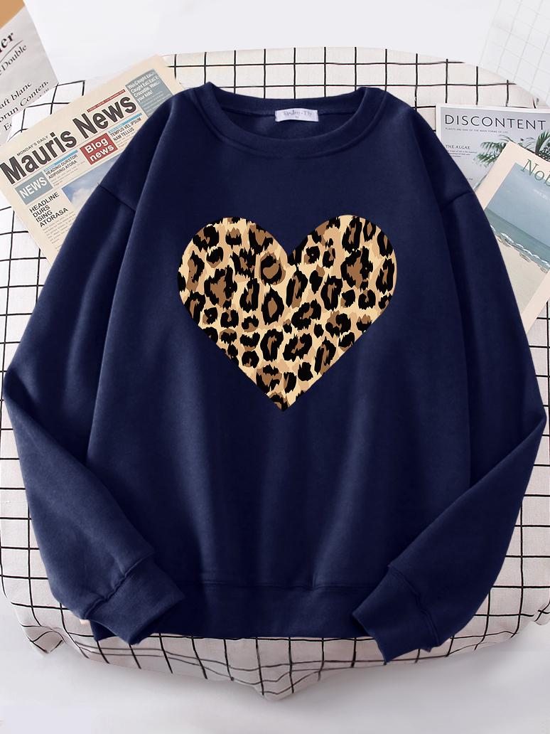 

Креативные женские толстовки с принтом «Leopard Love», модные повседневные толстовки с капюшоном в стиле хип-хоп, S-XXL, большие размеры, спортивная одежда высокого качества для женщин 6XL