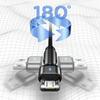 Kabel microUSB USAMS 1m Obrotowy Czarny