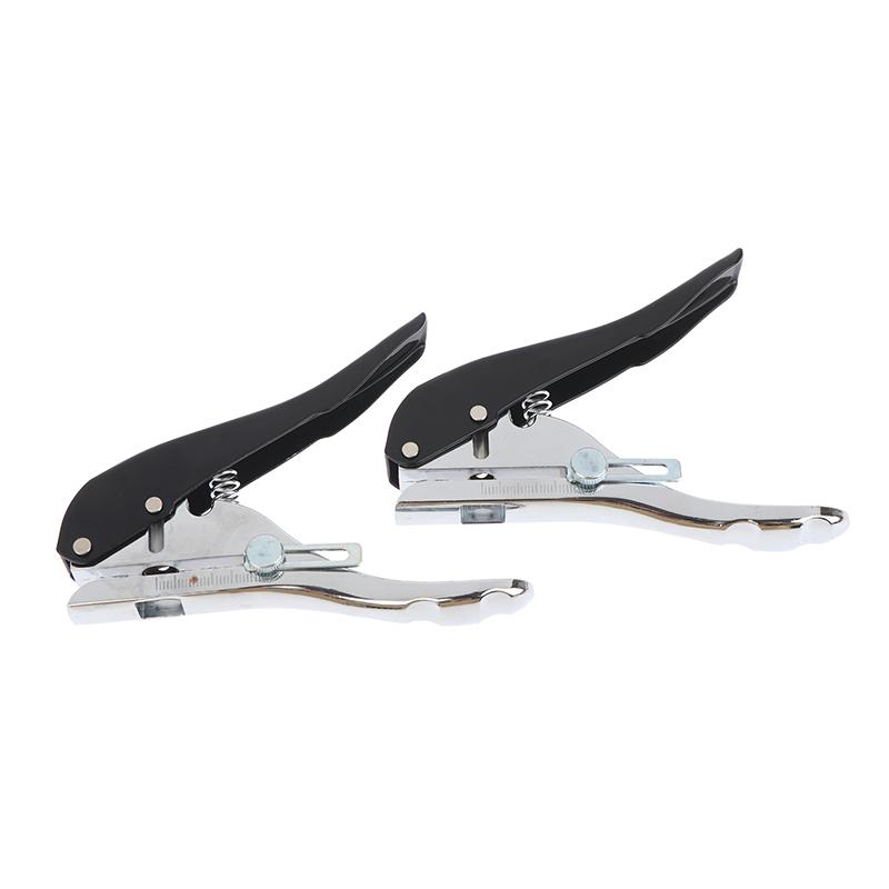 Manuelle Stanz-Kantenanleimzange 8/10 mm Loch Stanzwerkzeug für Kunststoffplatten Papier PVC ABS Öffner Nagelloch Abdeckzange