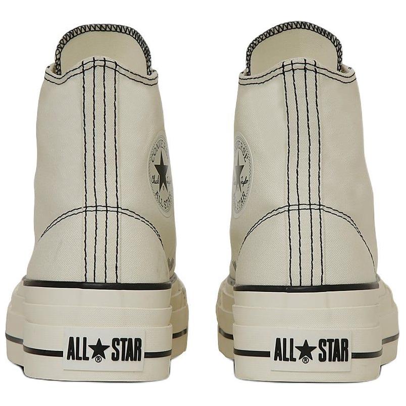 Converse All Star Lifted Overtape St Hi Comfortable Versatile Durable High-Top Canvas Shoes Unisex Sneakers White 31313951