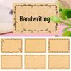 Kraft Paper Border Stickers: 80-Pack Blank Adhesive, Handwritten Storage Labels In Stock