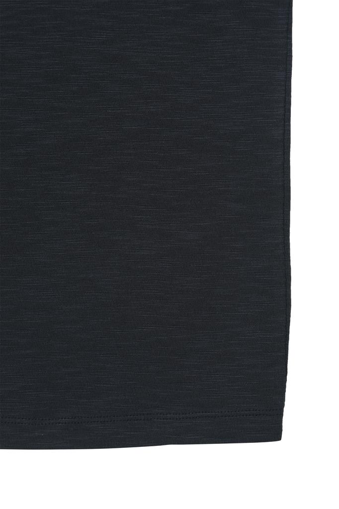 DEINET Off Shoulder Graphic T-Shirt In Navy