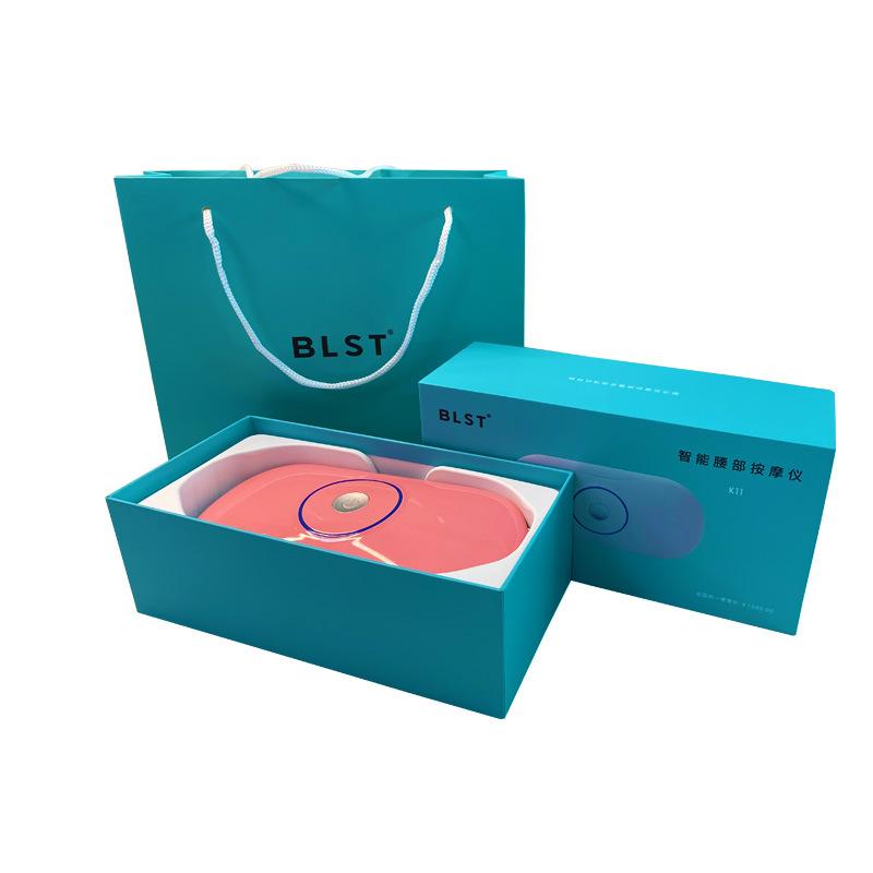 Intelligent Waist Massager Small Household Lumbar Massager Ems Pulse Vibration Hot Compress Massage Warm Palace Belt