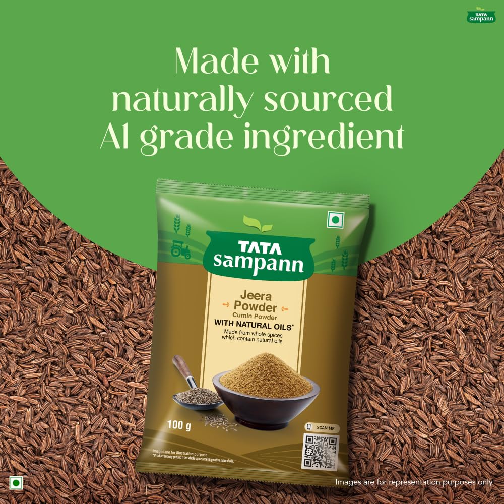 Tata Sampann Jeera Powder With Natural Oils 100g Cumin Powder For Aromatic Flavorful Dishes