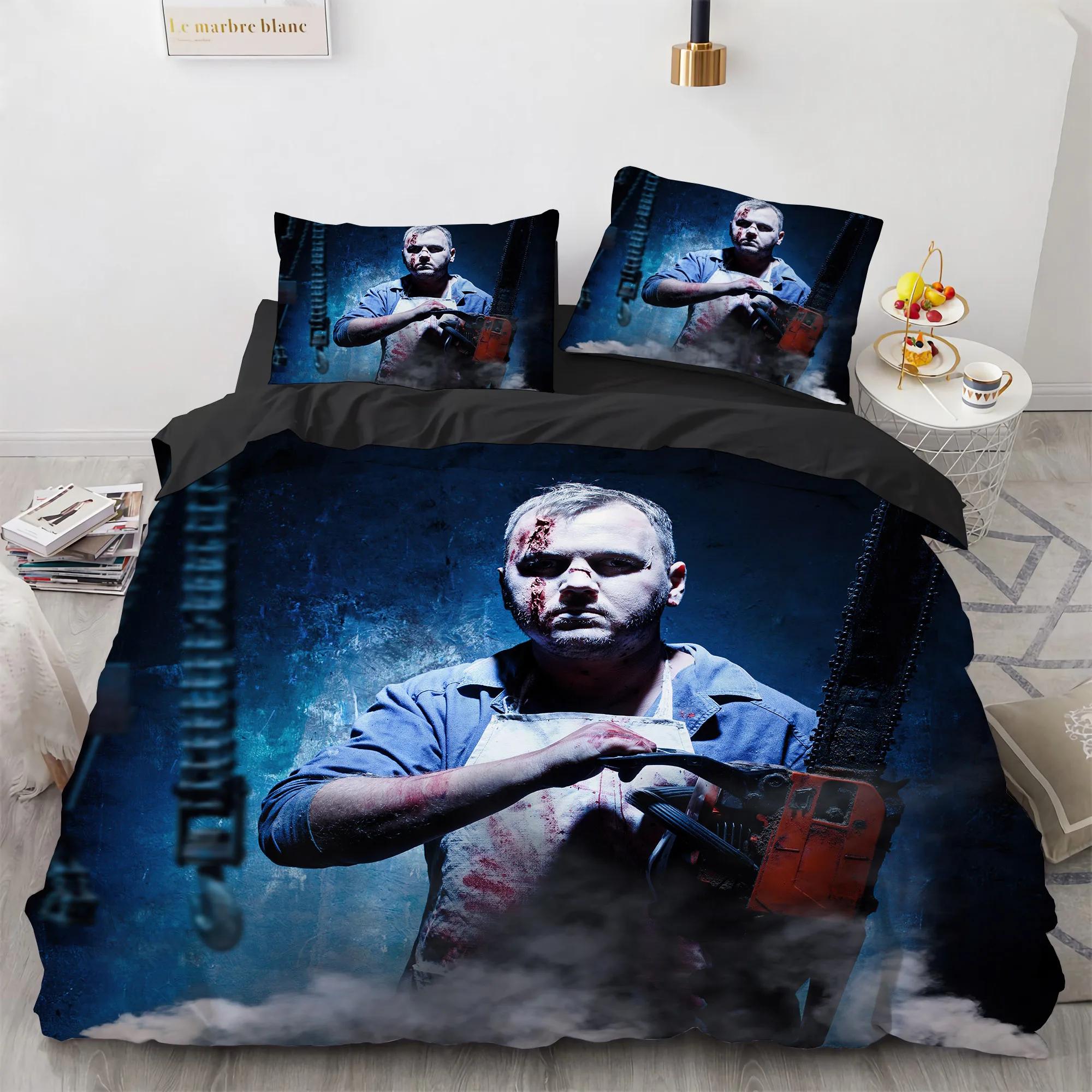 

Terror Design Bedding Sets Bedroom Decorative Duvet Covet Set Bedspread Cover With Pillow Shams Microfiber Quilt Cover Horror EU Single(135*200cm)3pcs