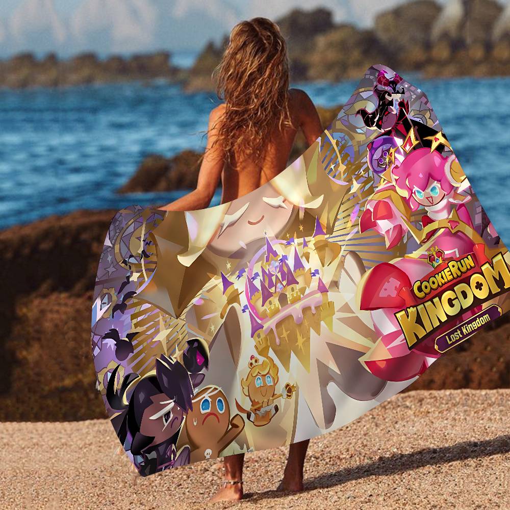Game C-Cookie R-Run K-Kingdom Beach Towel Colorful Bath Towels for Microfiber Quick Dry Custom Sand Free Beach Yoga Spa Gym Pool