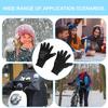 Electric Heated Gloves Rapid Heating Motorcycle Gloves with Digital Display Washable Windproof Touchscreen Gloves