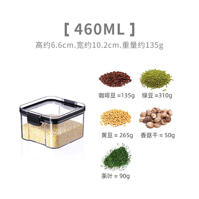 

Airtight Food Storage Box Transparent Sealed Jars Nut Coffee Cereals Kitchen container organizer stackable Refriger Noodle tank