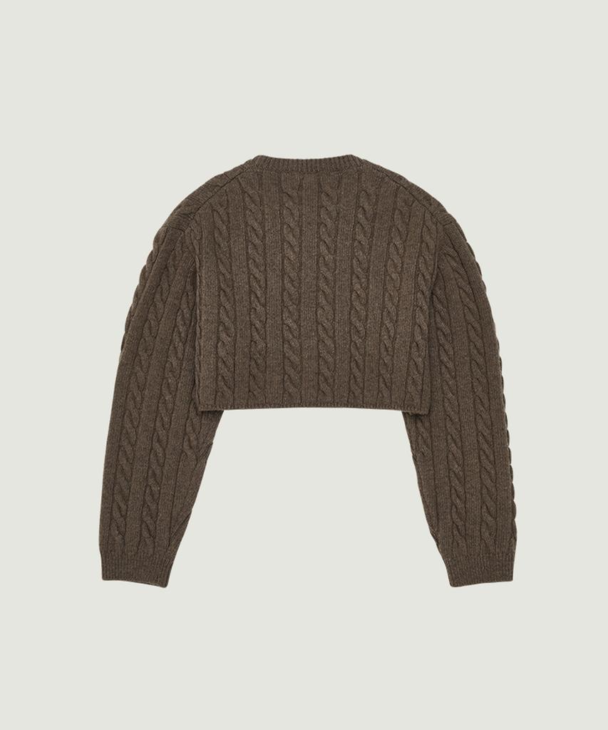 GROVE Sophie Crop Knit (Brown)