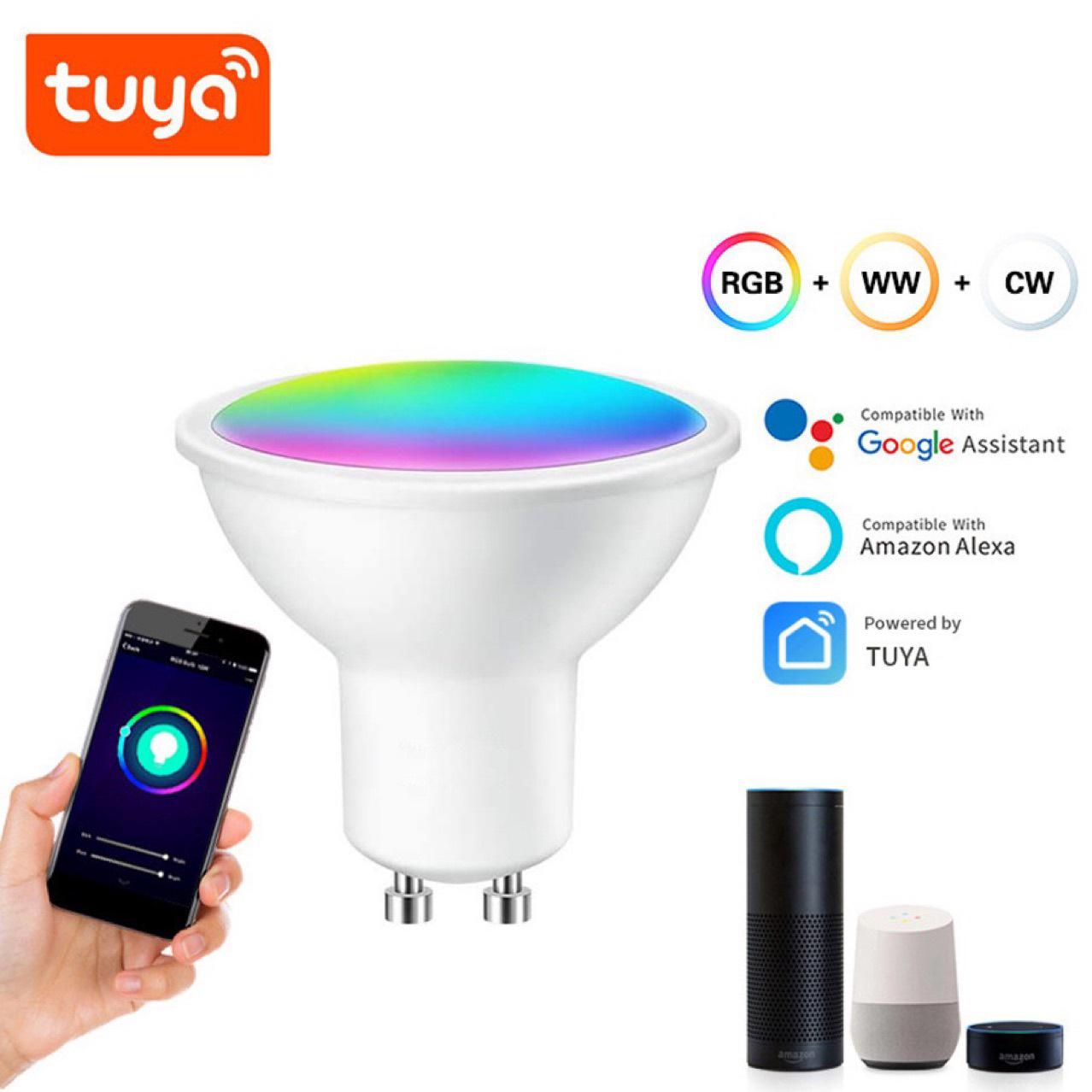 Graffiti Smart WiFi GU10 Spotlight, Voice Controlled & Color Changing, Compatible with Alexa & Google Assistant