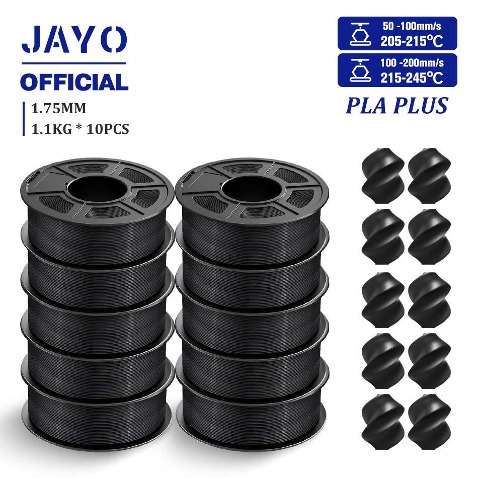 JAYO 10 Rolls PLA PETG 3D Printer Filament 1.75mm 1.1KG/Roll 3D Printer Filament Environmental Material For 3D Pen & Printers