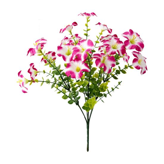 7 Stengels Kunstbloemen voor Buiten UV-bestendig Nep Zijde Ochtendglorie Realistische Nepplanten voor Veranda Terras Balkon Bloembak Tuin