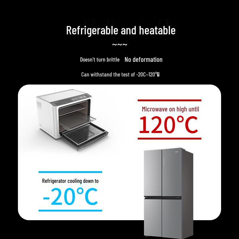 Disposable Rectangular Food Container 1000ml (300 Sets)