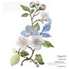 Bunter Kleiner Floral Gestickter Aufnäher, Chinesischer Stil, Aufbügelbare DIY Kleidung Dekoration