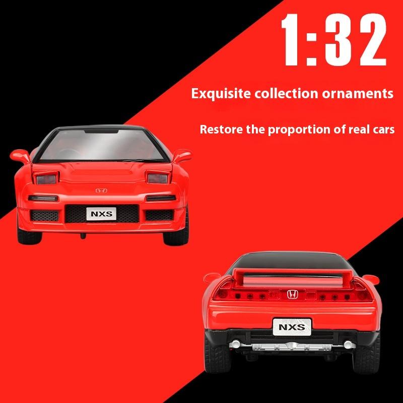 COT1 JDM 1:32 Honda Acura NSX NA1 Supercar Couple Alloy Metal Diecast Model Car Sound And Light Children's Toy Collectibles Birthday