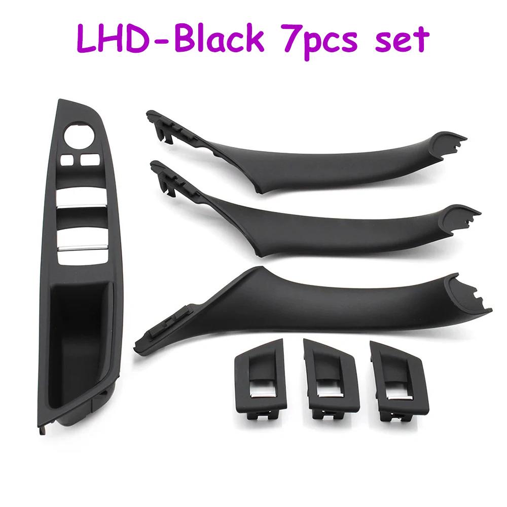 F10 F11 F18 7pcs Set LHD Interior Armrest Door Handle Panel Ide Trim Cover For BMW 5 Series 520i 523i 525i 528i 535i