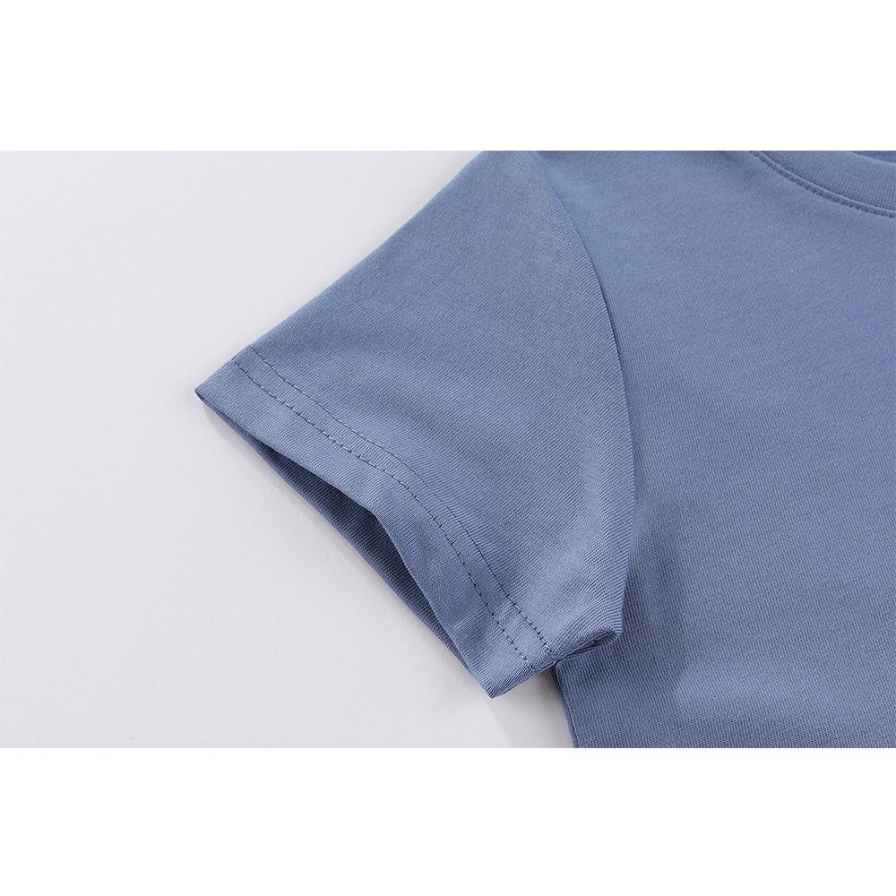 KIDDIEZOOM 5 Pcs Fashionable and Comfortable Short Sleeved T-shirt for Infants and Young Children, Boys and Girls, 100% Pure Cotton Newborn Clothing