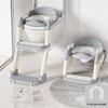 Foldable Children's Toilet Ladder with Backrest