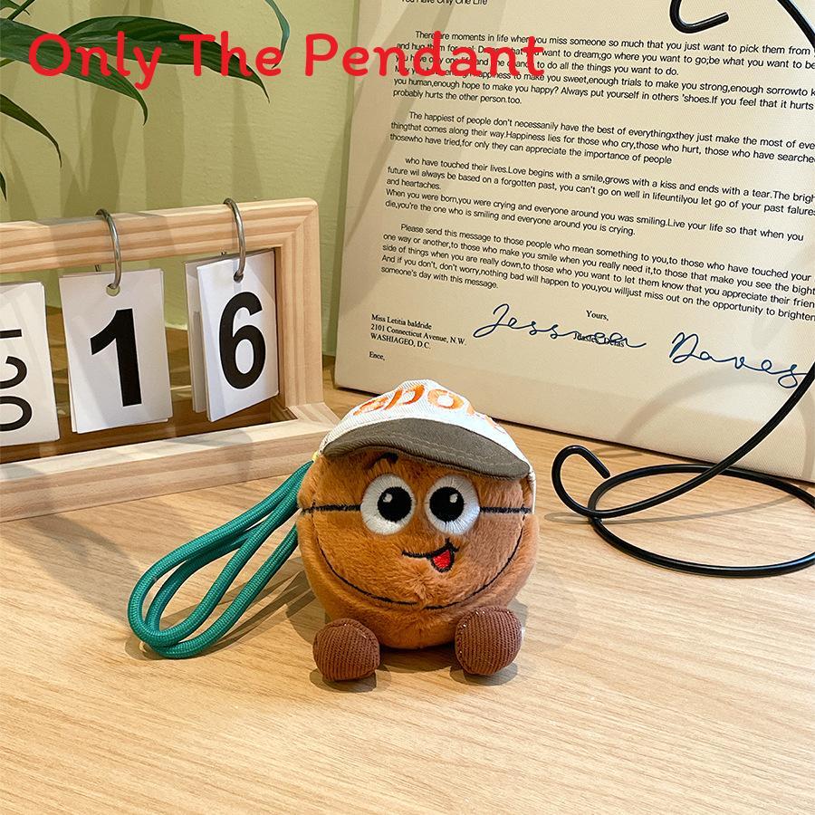 Plush Cartoon Sports Ball Keychain With Soft Filling For Kids Gift