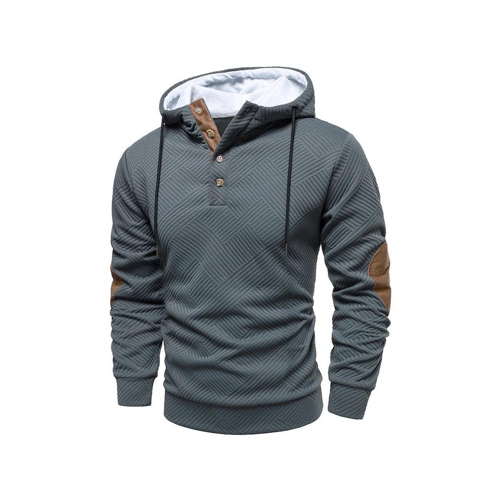 Men's Trendy Loose Hooded Casual Pullover Sweatshirt